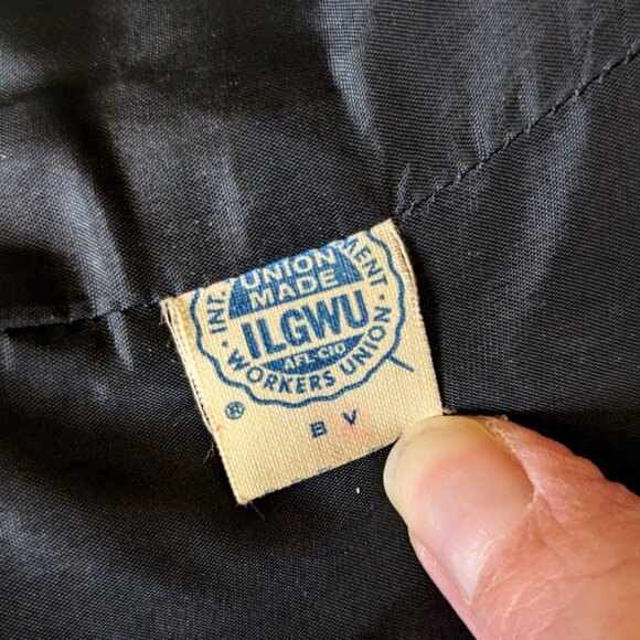 Vintage 60s Houndstooth Skirt Suit Womens L Plaid Jacket Pencil Skirt Set - Picture 10 of 12